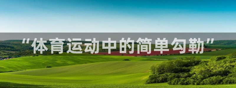 oety欧亿体育官网下载：“体育运动中的简单勾勒”